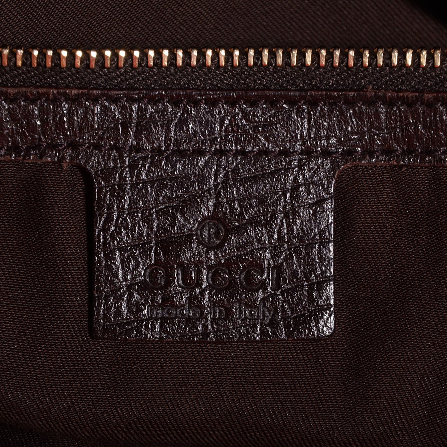 Monogram Large Horsebit Chain Hobo Dark Brown