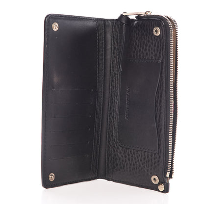 Burberry Grained Calfskin Zip Wallet Black 5 of 10
