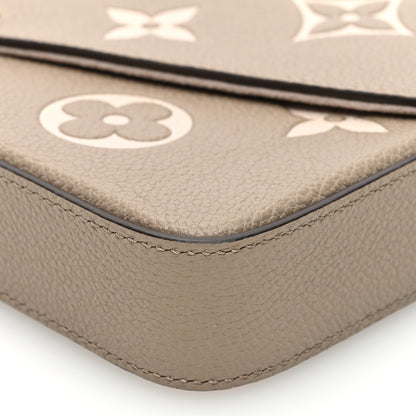 Louis Vuitton Empreinte Monogram Giant Felicie Pochette Tourterelle Creme 10 of 10