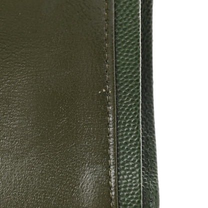 Chanel Caviar Quilted Jumbo Double Flap Dark Green 11 of 15