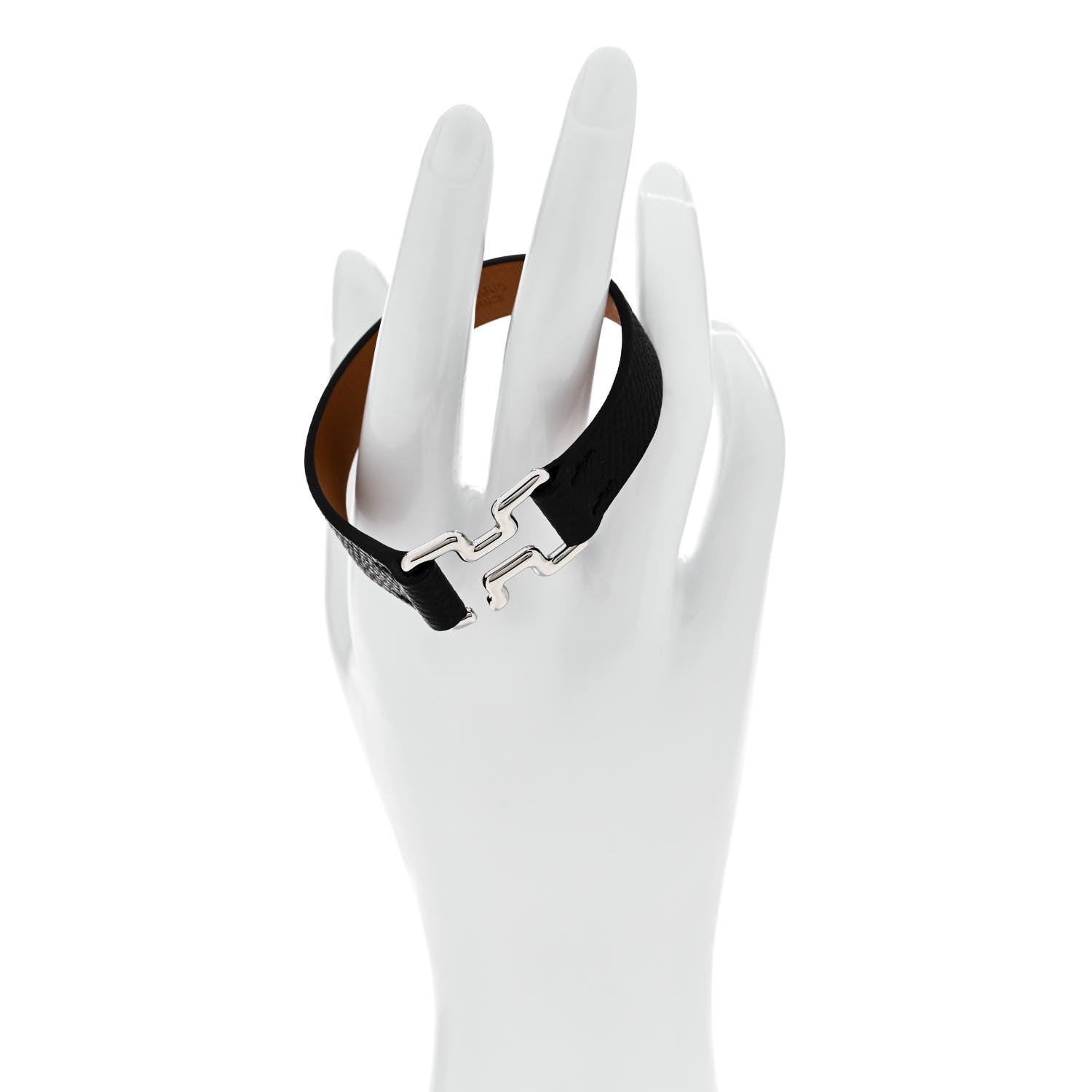 Hermes Epsom Tonight Bracelet T4 Black 2 of 7
