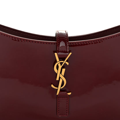 Saint Laurent Patent Calfskin Le 5 A 7 Mini Hobo Red Grenat 5 of 11