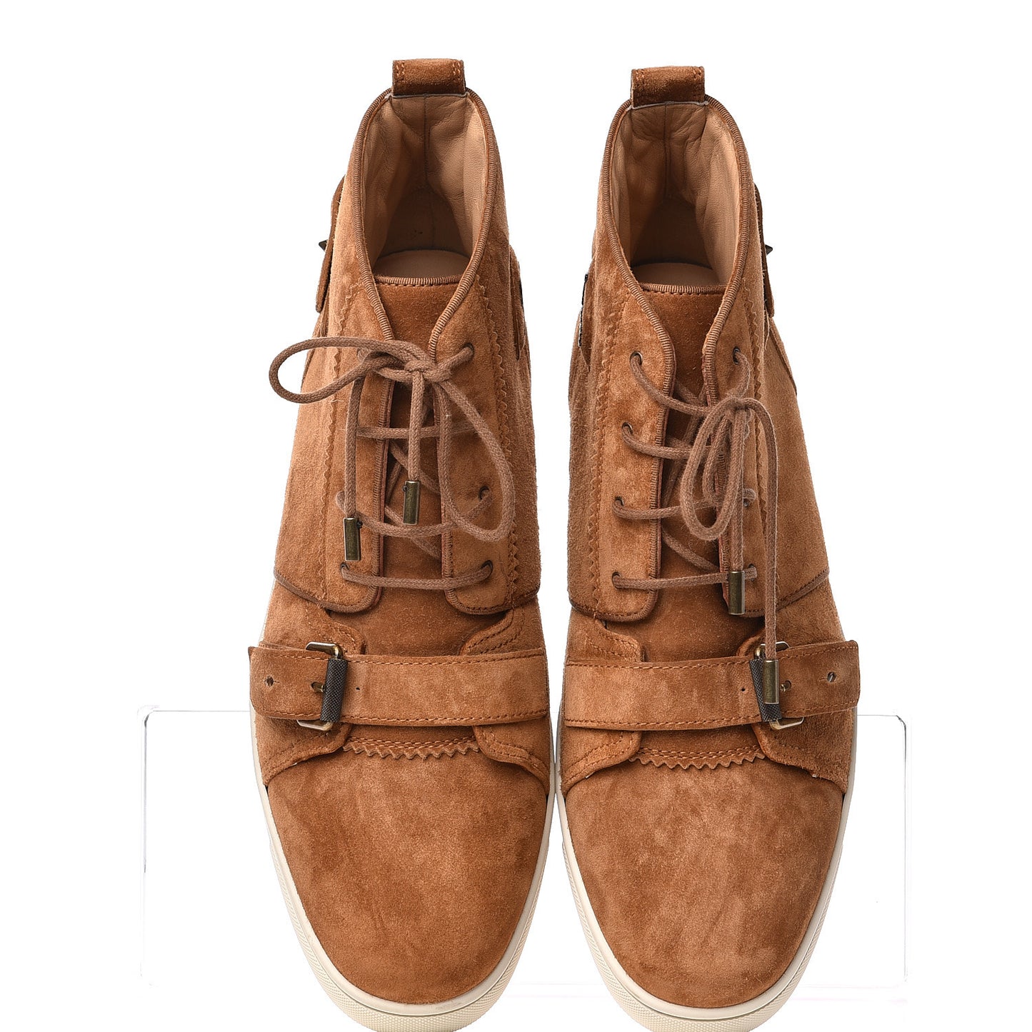 Veau Velours Mens Flat Nono Sneakers 45 Safari