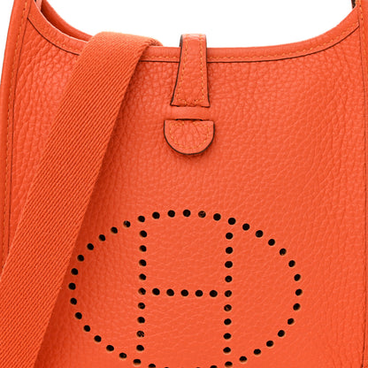 Hermes Taurillon Clemence Evelyne TPM Orange 7 of 10