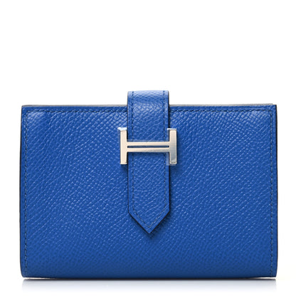Hermes Epsom Mini Bearn Wallet Bleu Royal 1 of 12