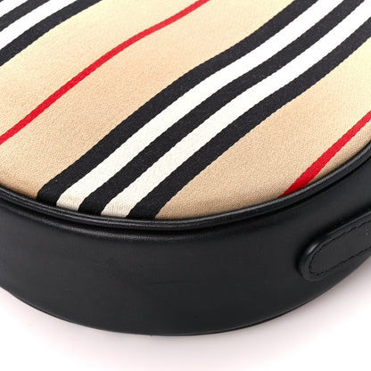 Burberry E-Canvas Calfskin Icon Stripe Louise Bag Archive Beige 10 of 10