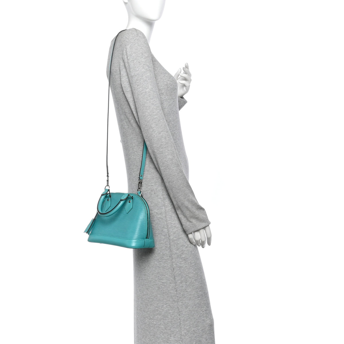 Louis Vuitton Epi Alma BB Turquoise 2 of 10