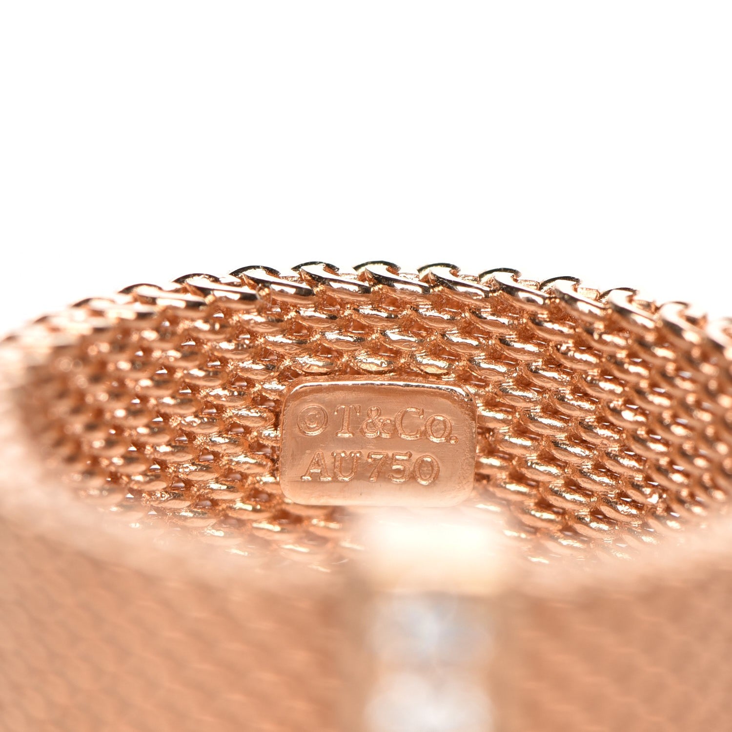 Tiffany 18K Rose Gold 4 Diamond Somerset Ring 5 4 of 5