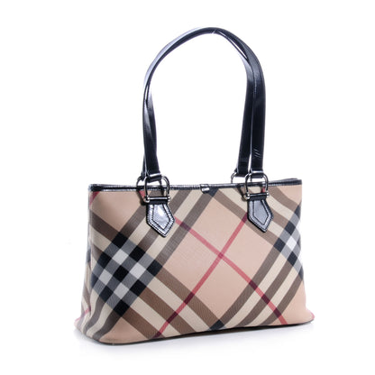 Burberry Nova Check Medium Tote Black 3 of 8