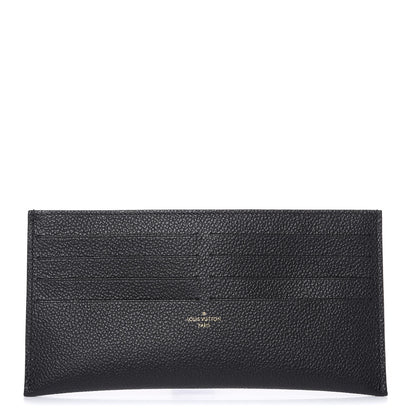 Louis Vuitton Calfskin Felicie Chain Wallet Card Holder Insert Black 1 of 6