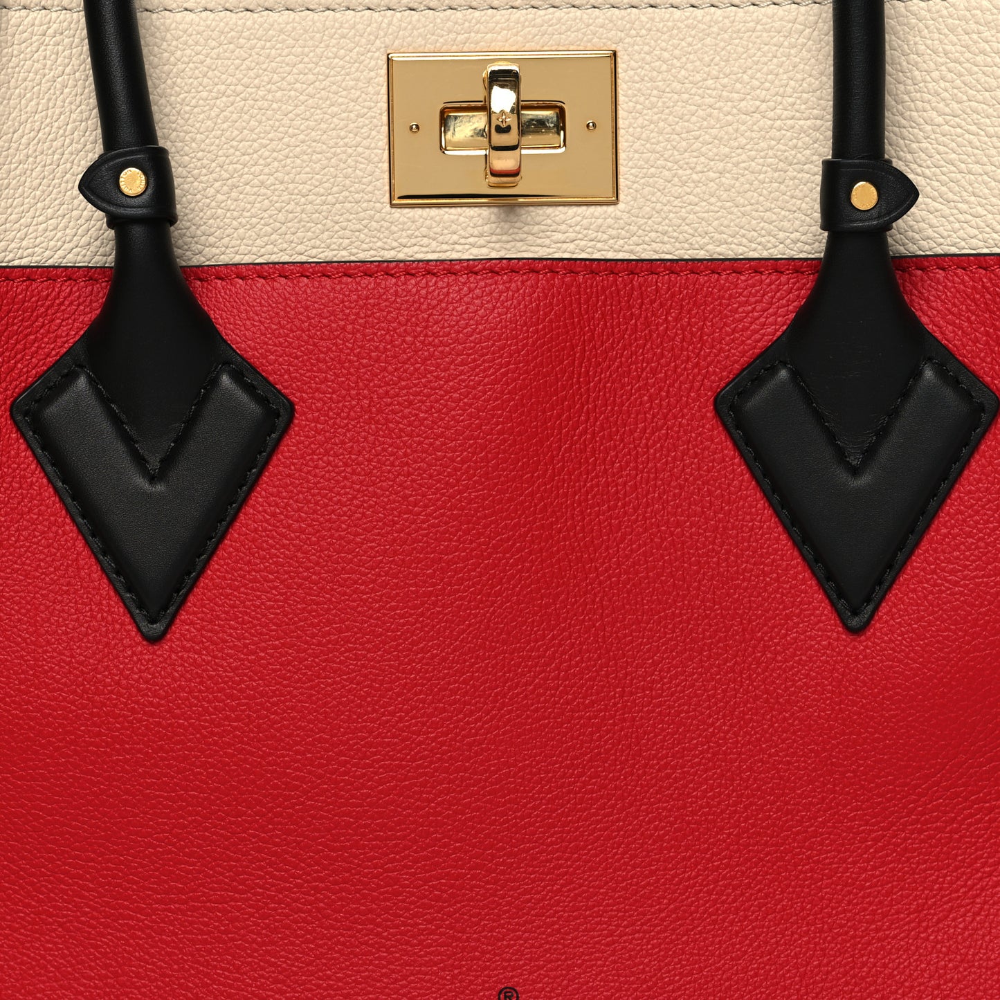 Calfskin Monogram On My Side Pirate Red