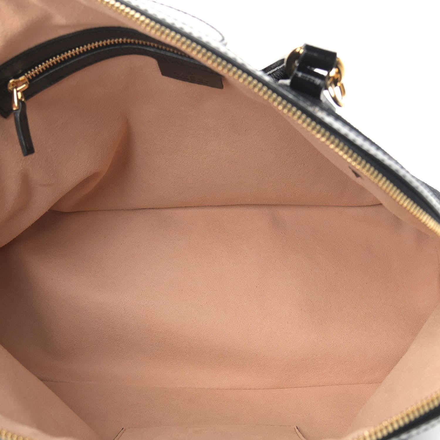 Gucci Suede Patent GG Web Medium Ophidia Top Handle Dome Bag Black 5 of 13
