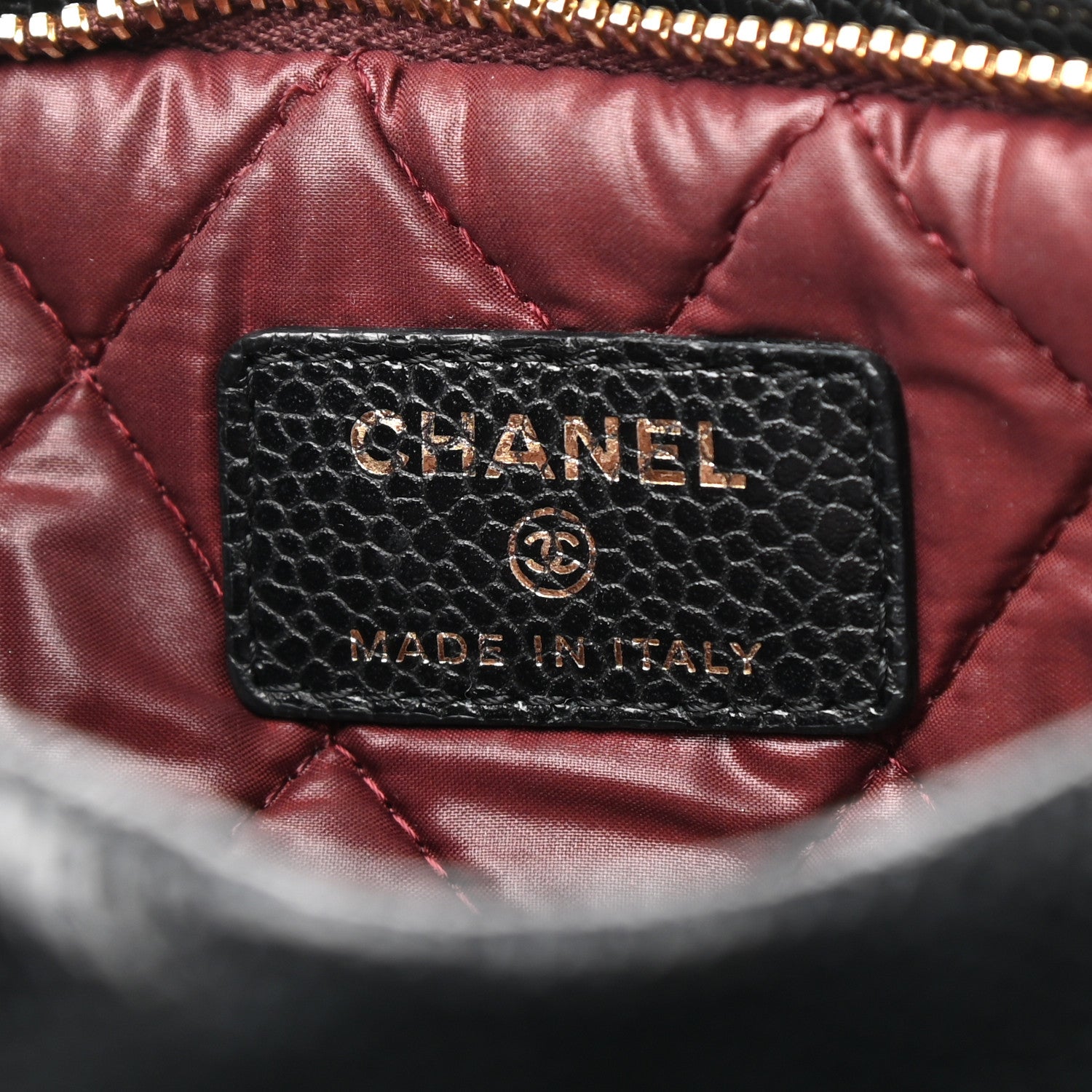 Chanel Caviar Quilted CC Beauty Clutch Black 6 of 7