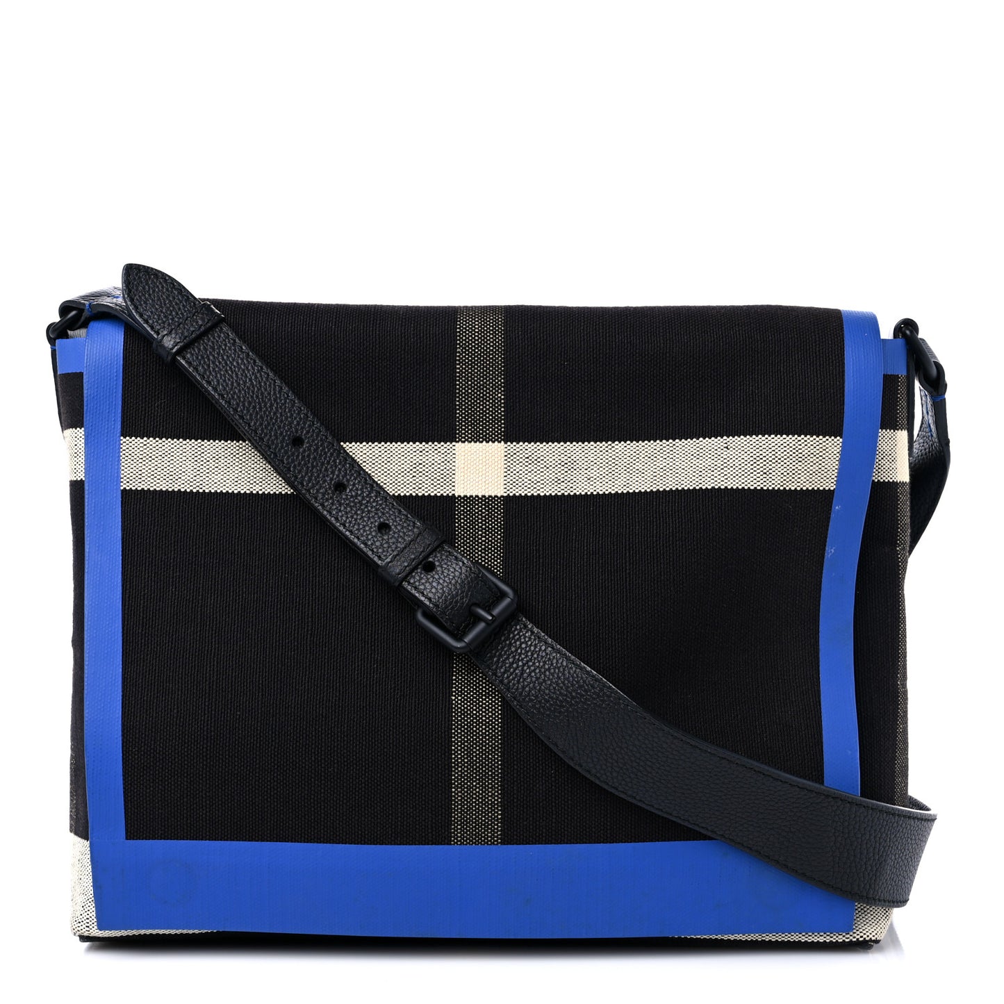 House Check Canvas Medium Burleigh Crossbody Bag Blue Black