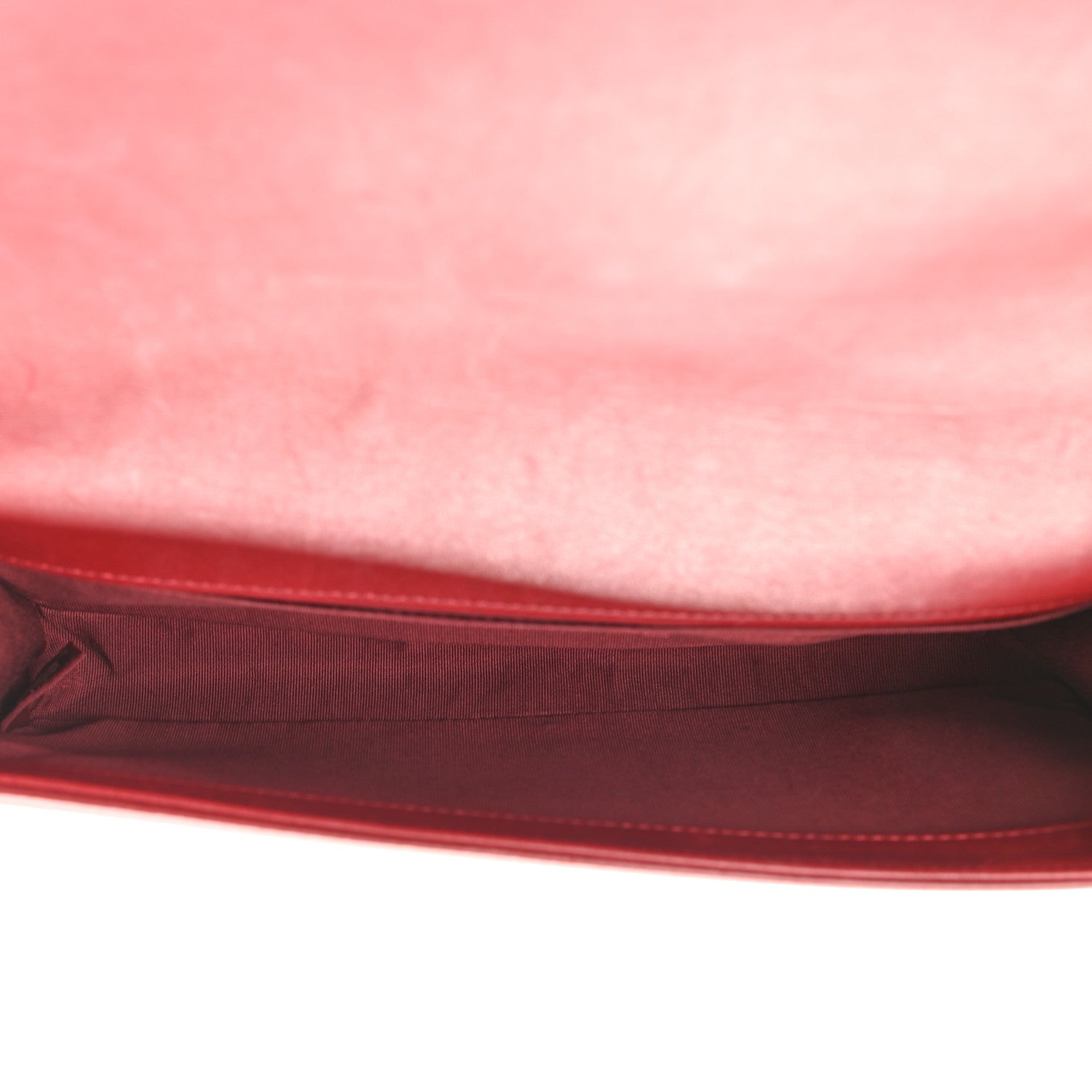 Chanel Lambskin Quilted Boy Flap Clutch Red 7 of 11