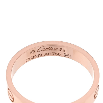 Cartier 18K Pink Gold 3.5mm LOVE Wedding Band Ring 52 6 4 of 5