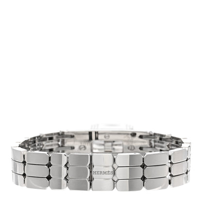 Hermes Stainless Steel Diamond 16mm Kelly Quartz Watch 2 of 4