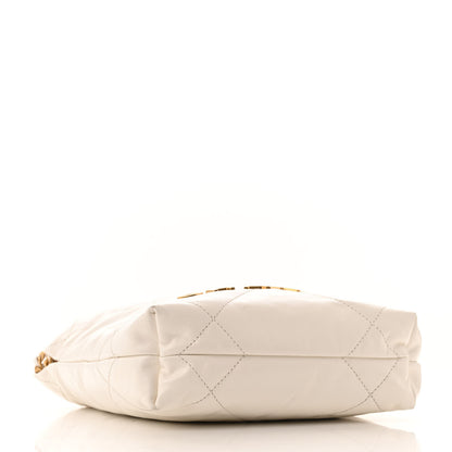 Chanel Shiny Calfskin Quilted Mini Chanel 22 White 4 of 13