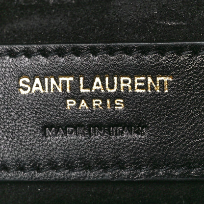 Saint Laurent Metallic Calfskin Small Classic Monogram Kate Satchel Oro 6 of 11