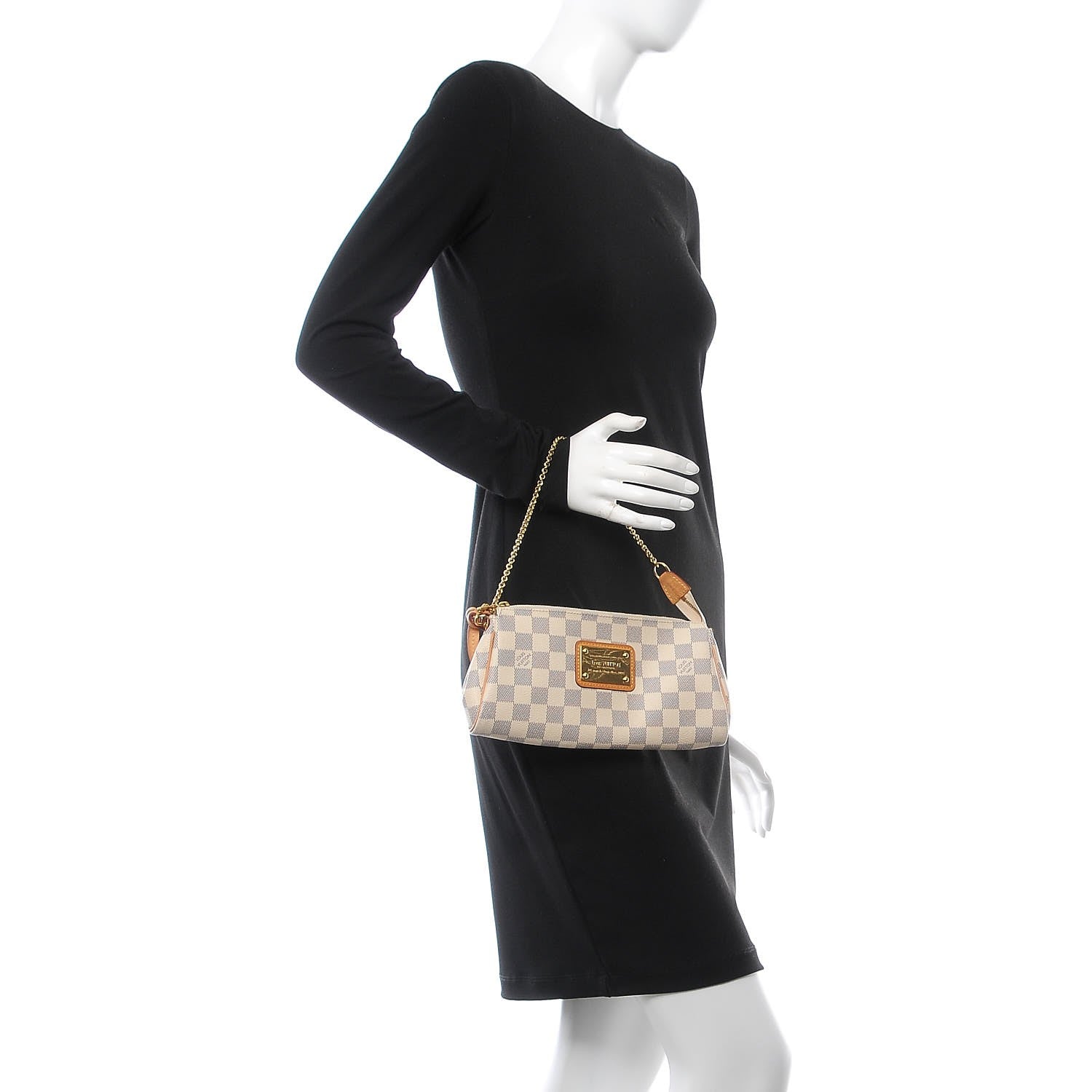 Louis Vuitton Damier Azur Eva Clutch 3 of 8