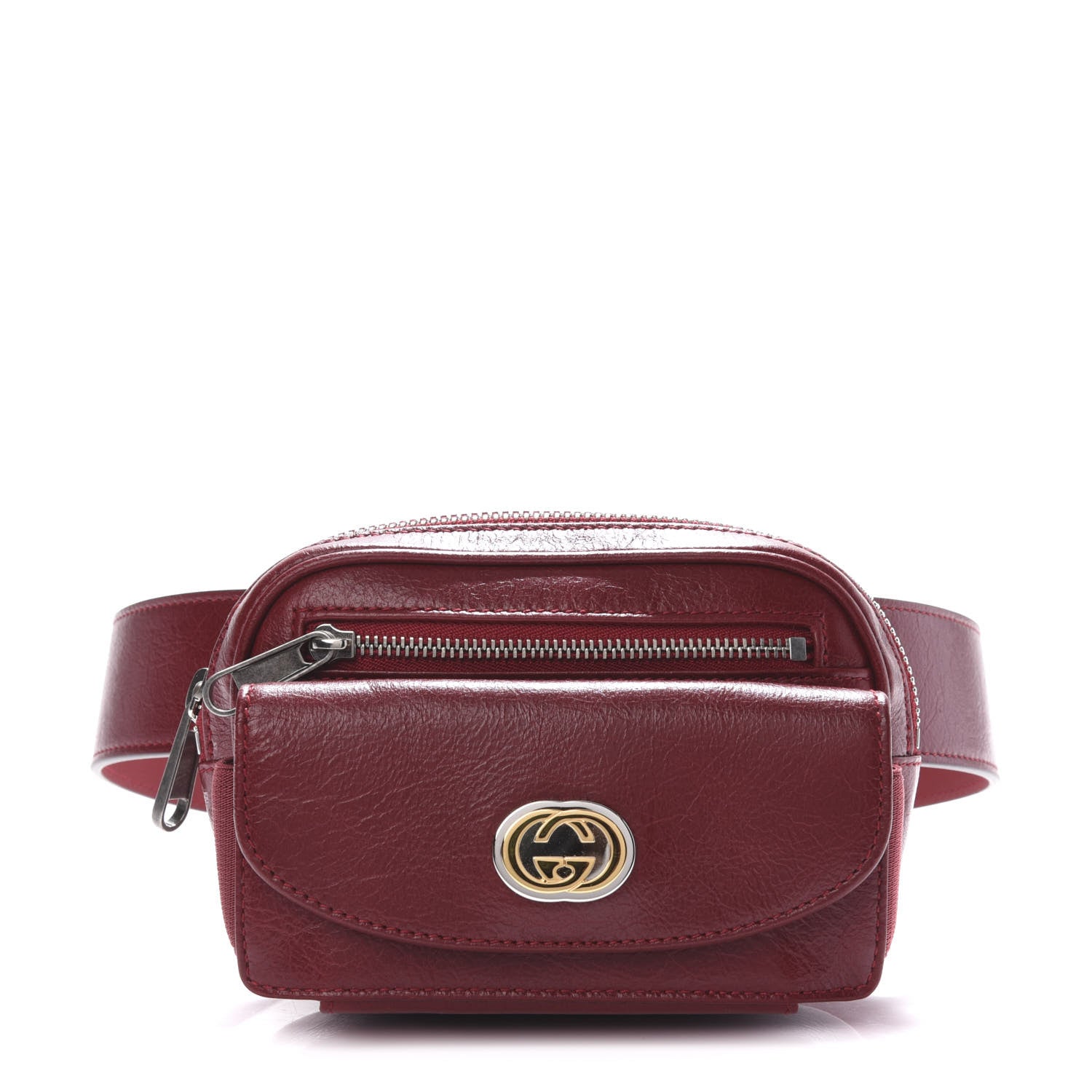 Gucci Fluffy Calfskin Mini Morpheus Belt Bag 70 28 Red 1 of 12