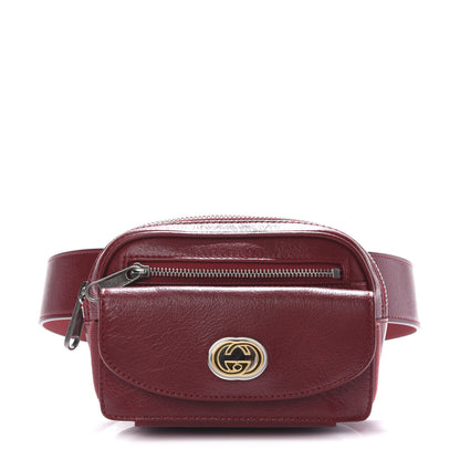 Gucci Fluffy Calfskin Mini Morpheus Belt Bag 70 28 Red 1 of 12
