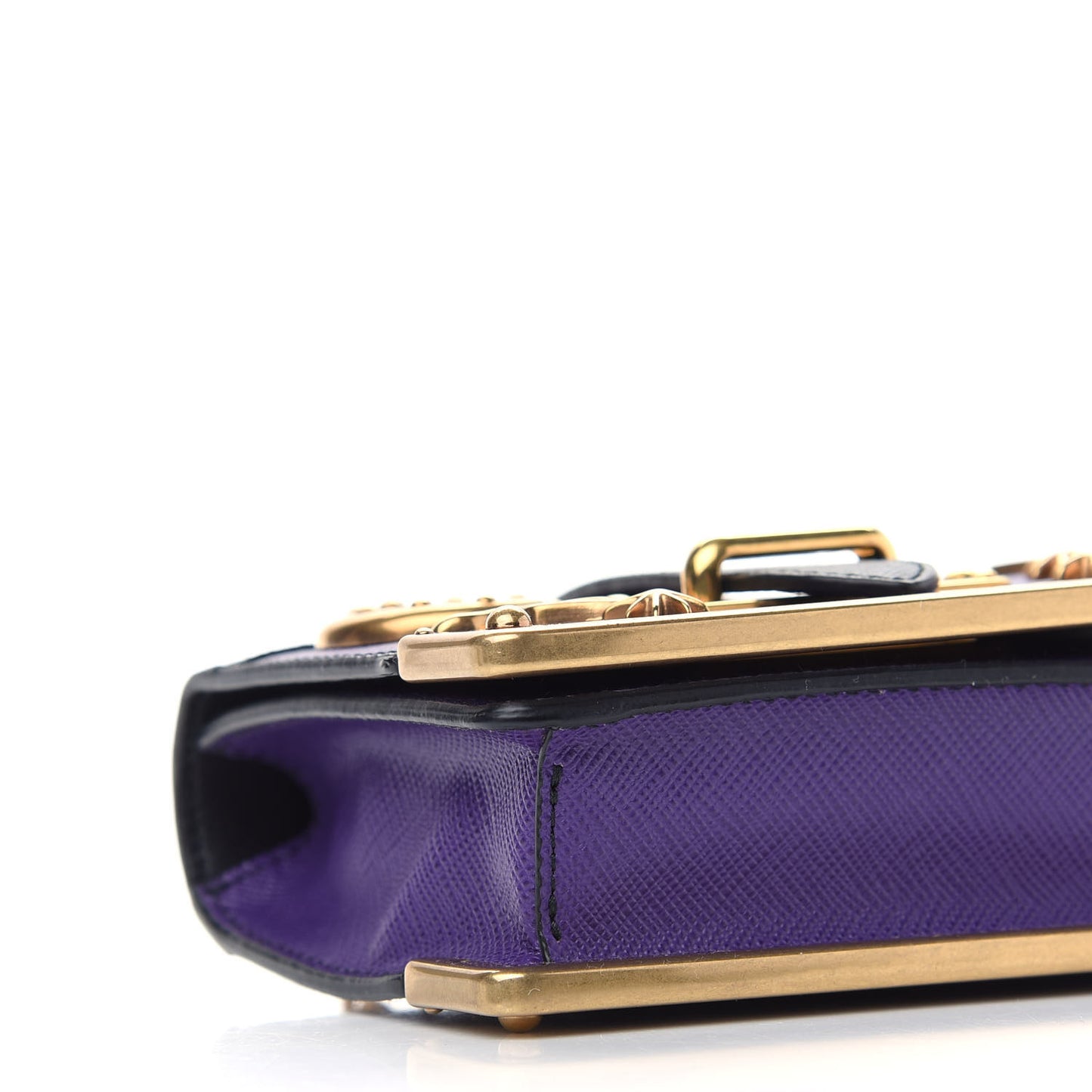 Saffiano Astrology Mini Cahier Bag Viola Black
