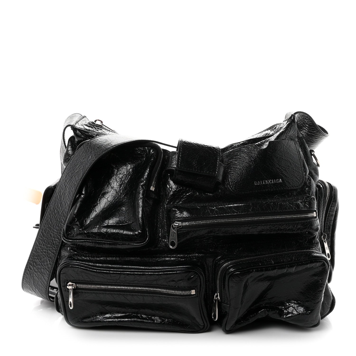 Balenciaga Agneau Arena Superbusy Messenger Bag Black 1 of 9