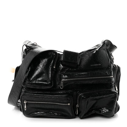 Balenciaga Agneau Arena Superbusy Messenger Bag Black 1 of 9