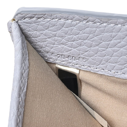 Chloe Grained Calfskin Alphabet Mini Trifold Wallet Light Cloud 8 of 9