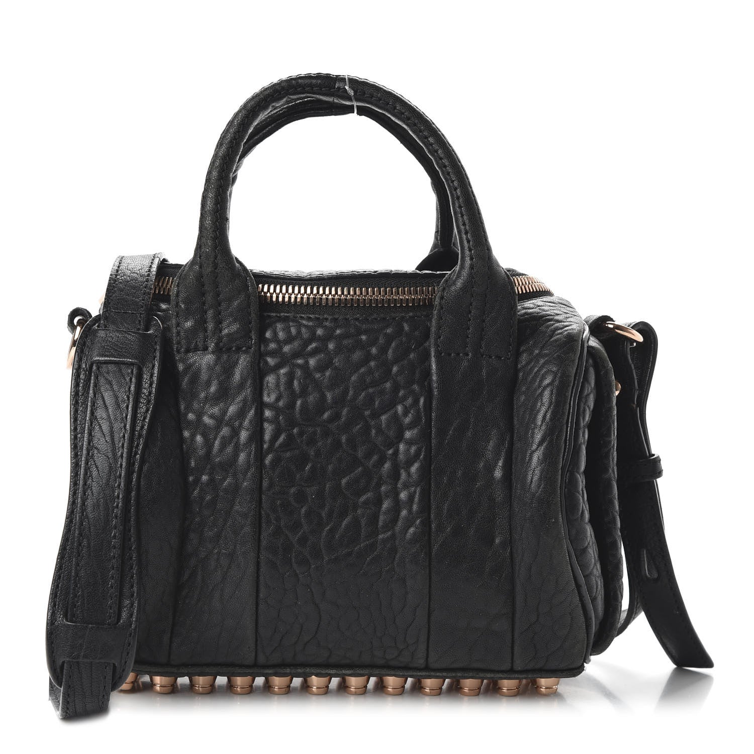 Alexander Wang Pebbled Lambskin Mini Rockie Black Rose Gold Hardware 1 of 10