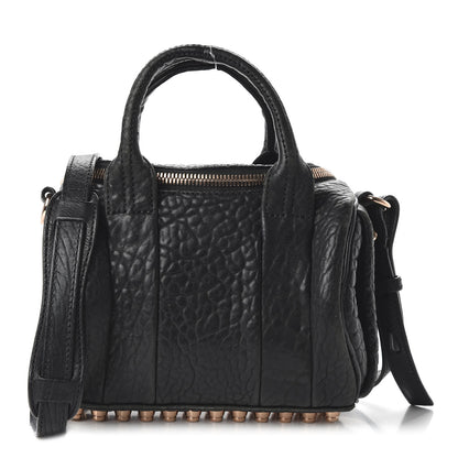 Alexander Wang Pebbled Lambskin Mini Rockie Black Rose Gold Hardware 1 of 10