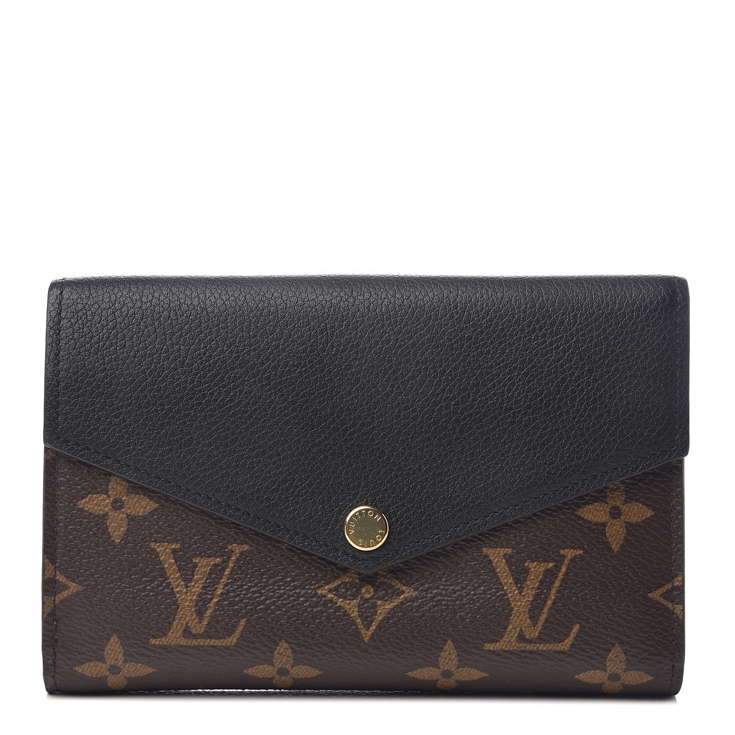 Louis Vuitton Monogram Pallas Compact Wallet Black 1 of 5