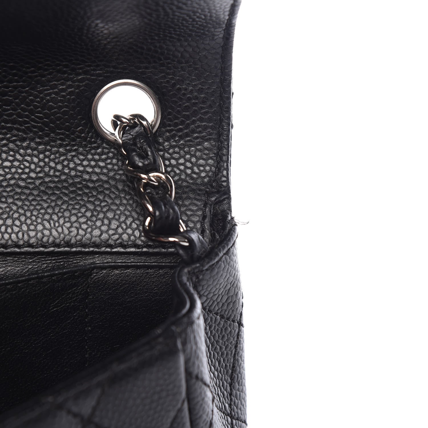 Chanel Caviar Quilted East West Flap Black 10 of 13