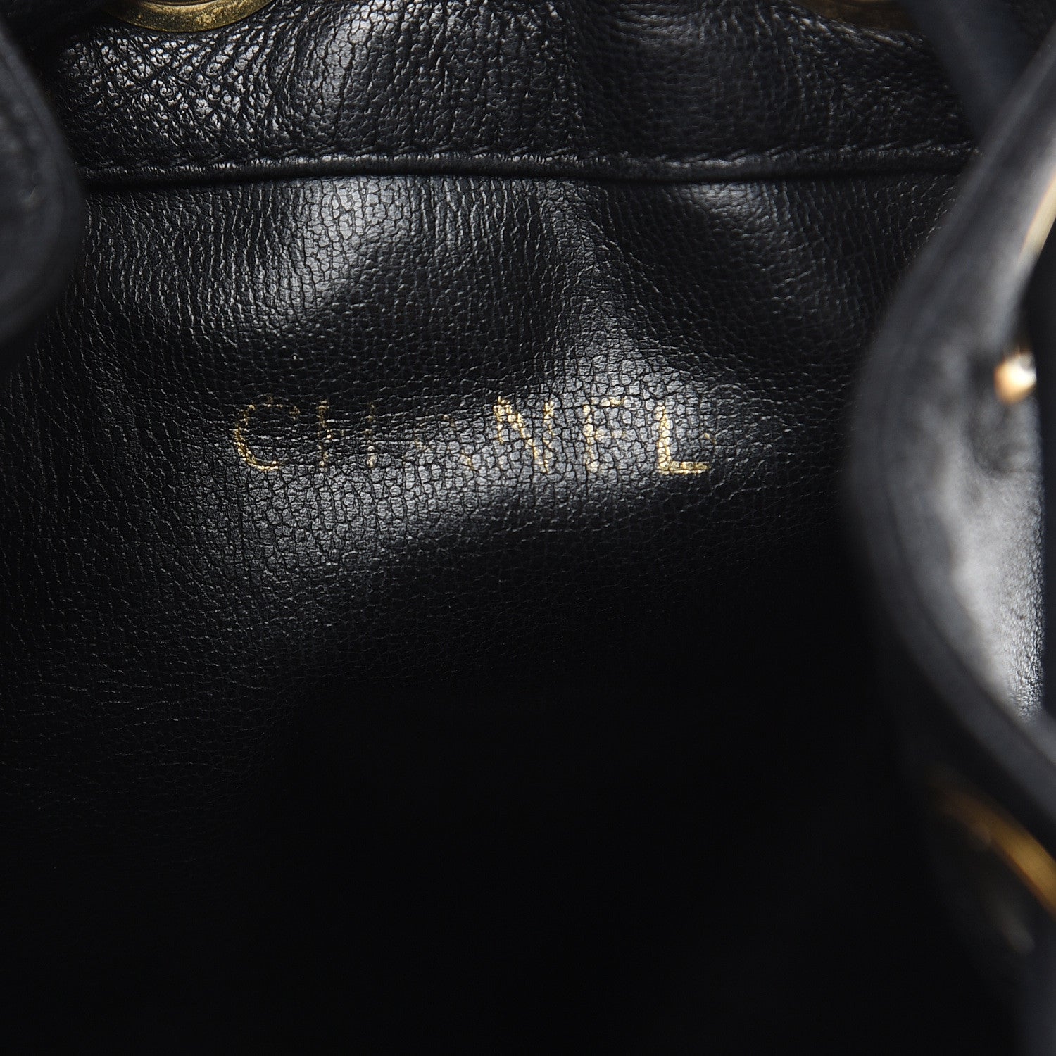 Chanel Lambskin CC Drawstring Shoulder Bag Black 6 of 19