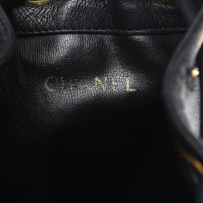 Chanel Lambskin CC Drawstring Shoulder Bag Black 6 of 19