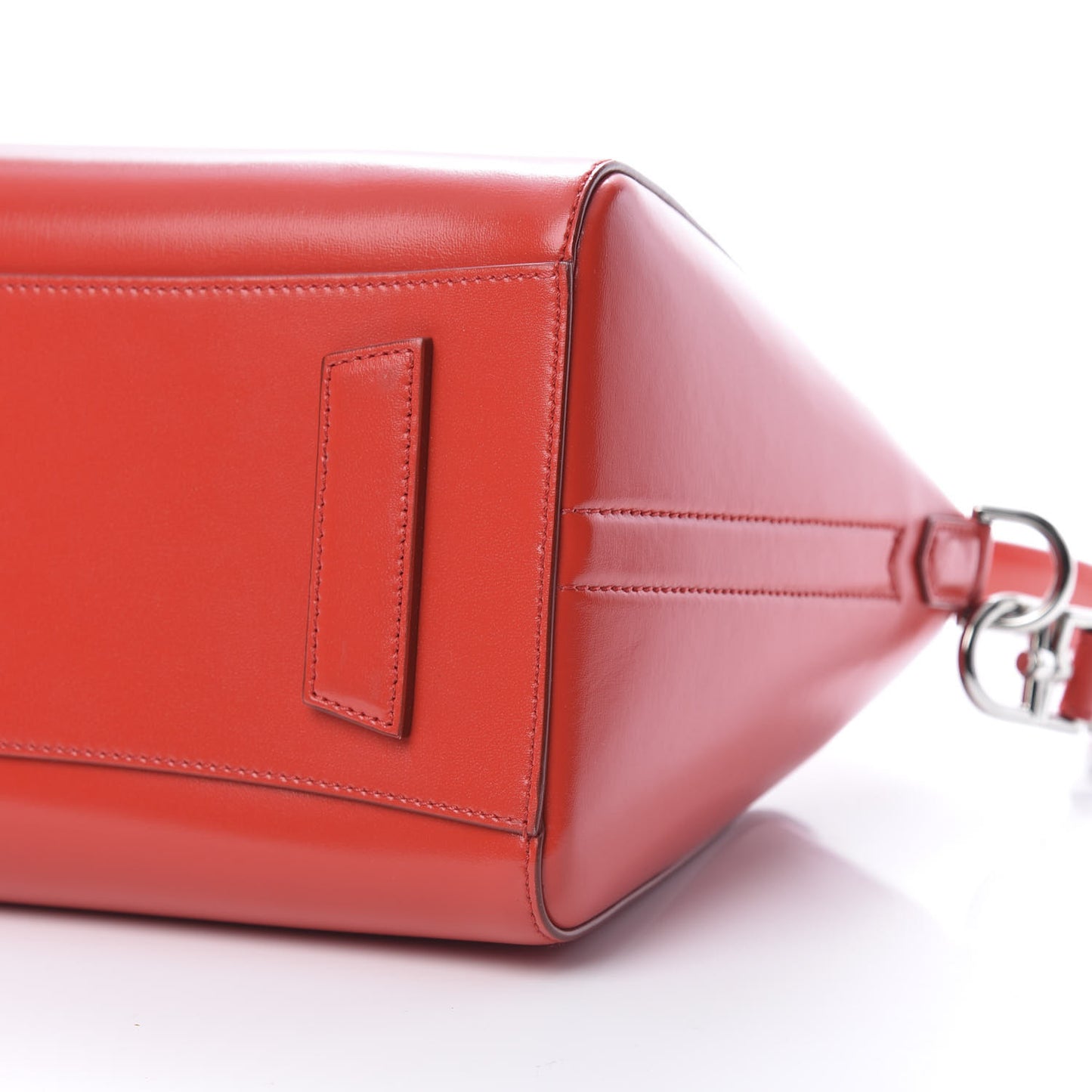 Shiny Lord Calfskin Small Antigona Medium Red