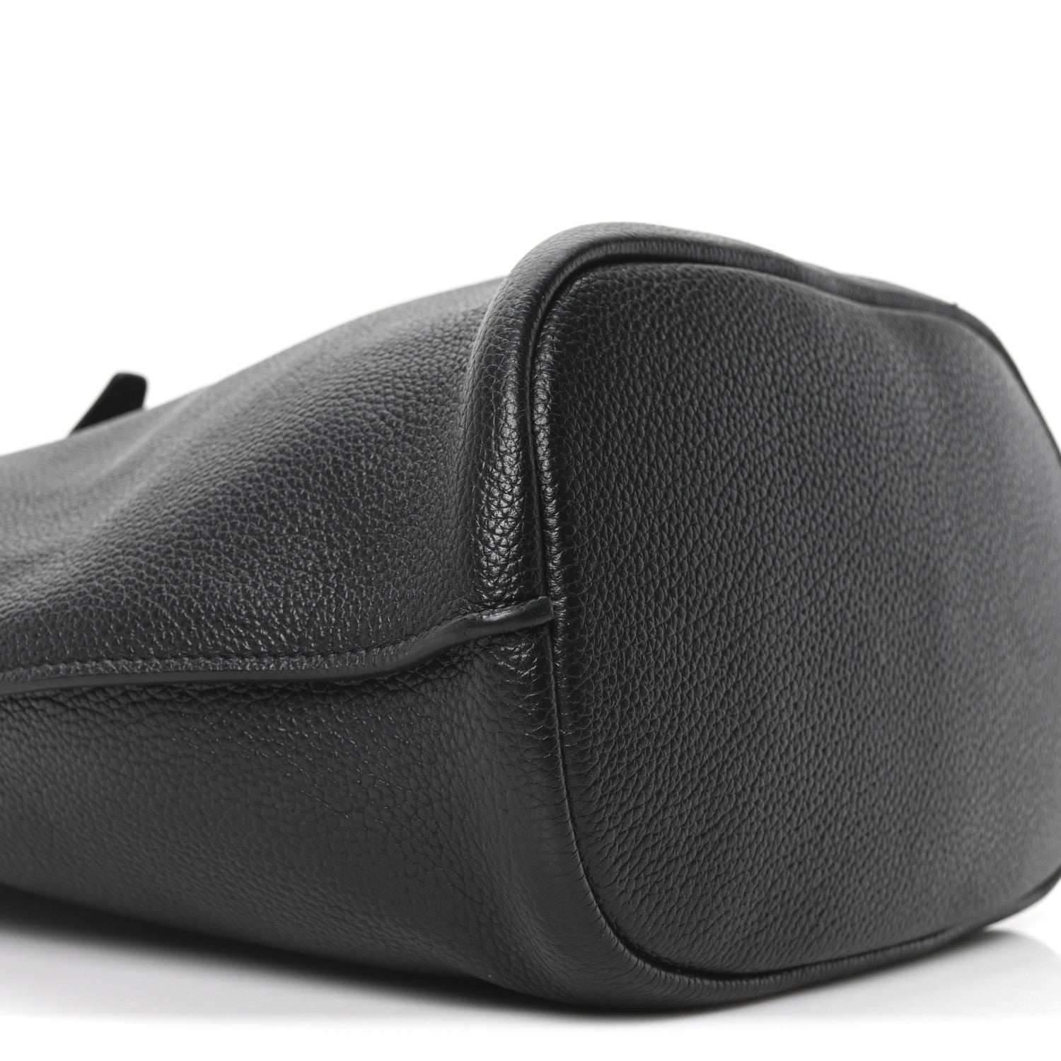 Saint Laurent Grained Calfskin Boucle Bucket Bag Black 8 of 9