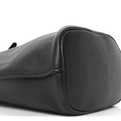Saint Laurent Grained Calfskin Boucle Bucket Bag Black 8 of 9