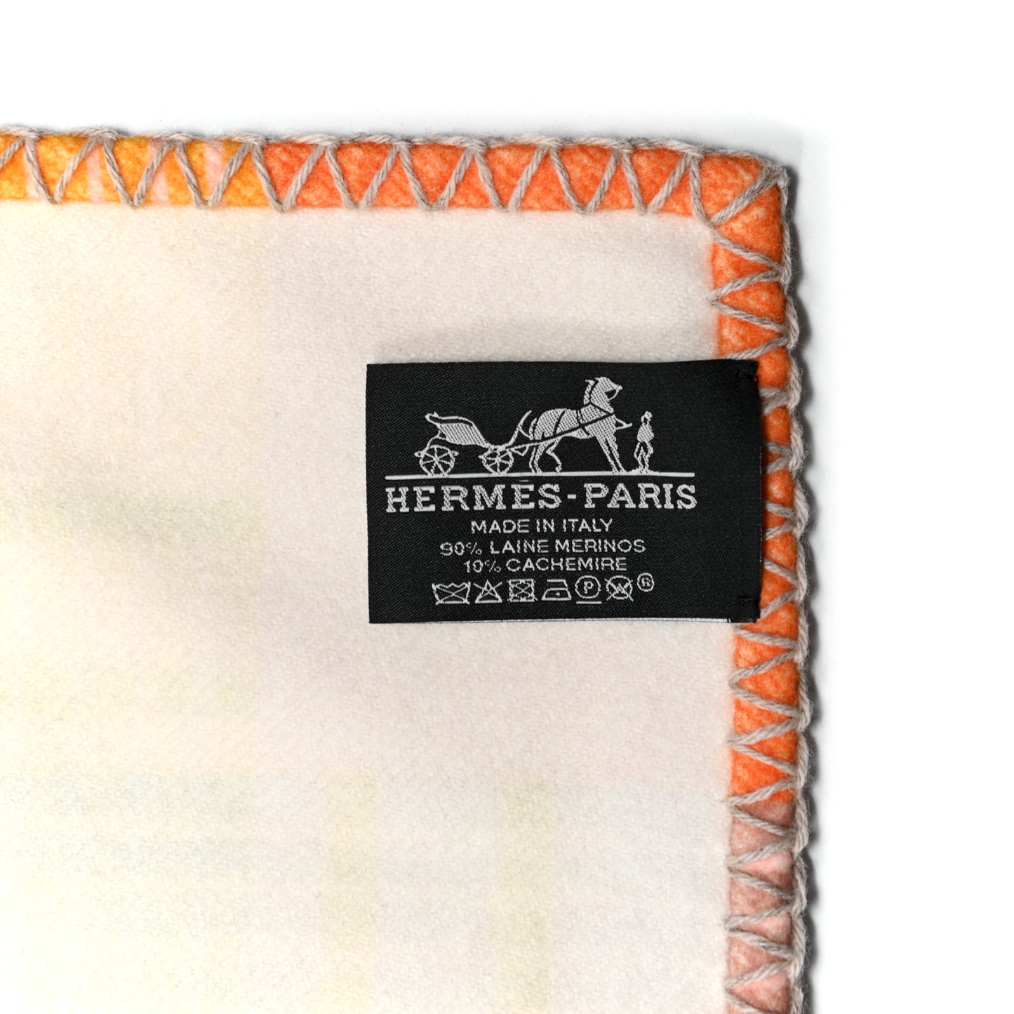 Wool Cashmere Palmarum Fortunei Blanket Rose Peche Jade