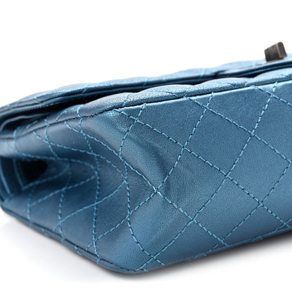 Chanel Metallic Sheepskin Quilted 2.55 Reissue 225 Flap  Blue 8 of 11