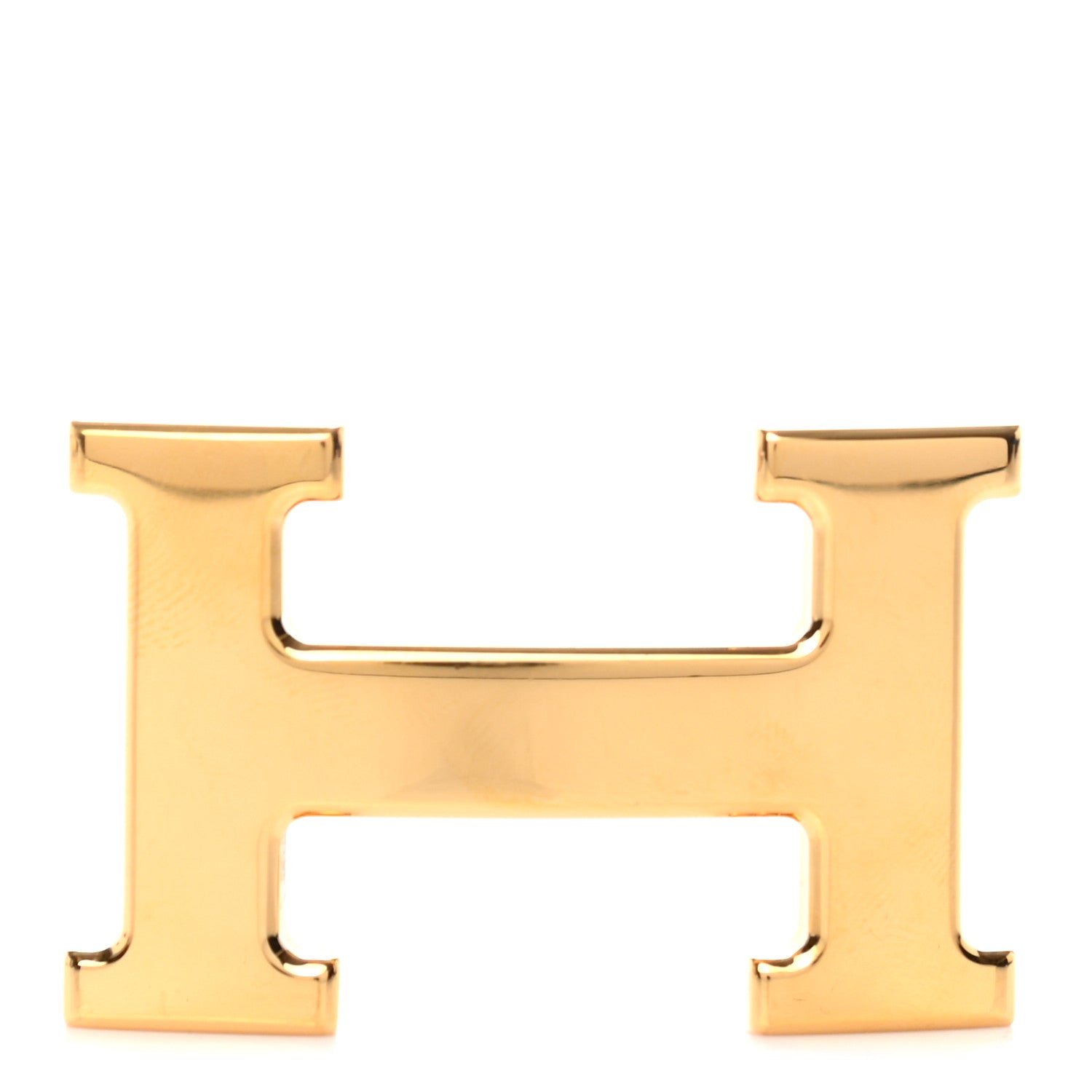 Hermes Polished 32mm H Belt Buckle Gold 1 of 5