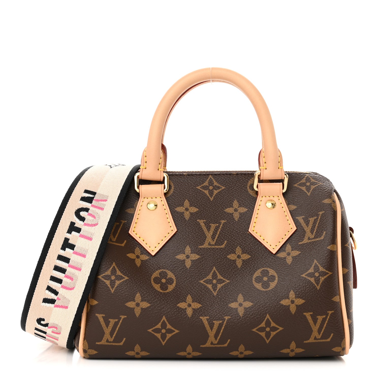 Louis Vuitton Monogram Speedy Bandouliere 20 Black 1 of 10