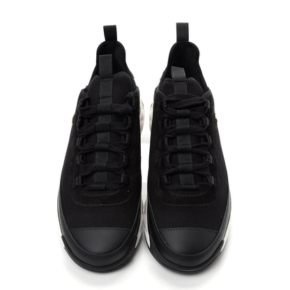 Chanel Velvet Calfskin Mixed Fibers CC Sneakers 41.5 Black 5 of 11