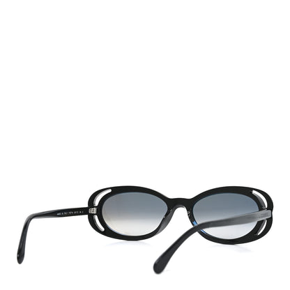 Chanel Acetate Oval Sunglasses 71571A Black 4 of 6