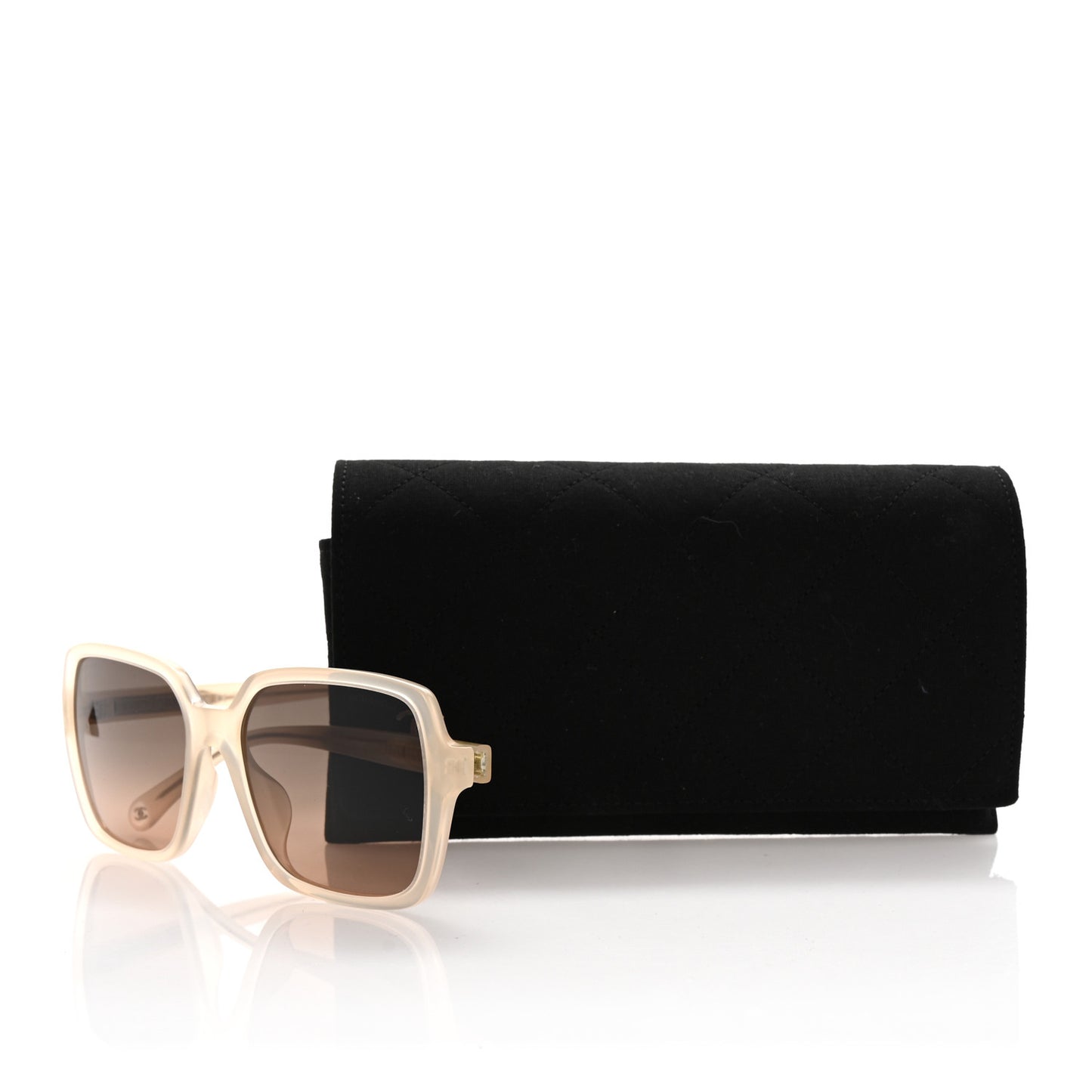 Acetate Square Sunglasses 5505 Light Brown