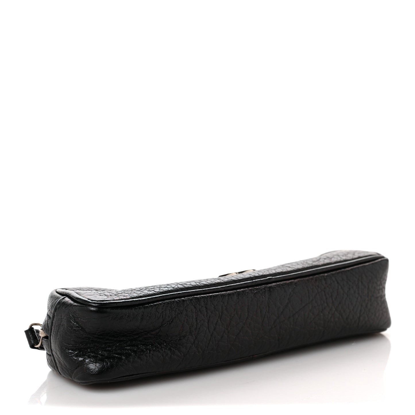 Calfskin CC Pencil Case Pouch Black