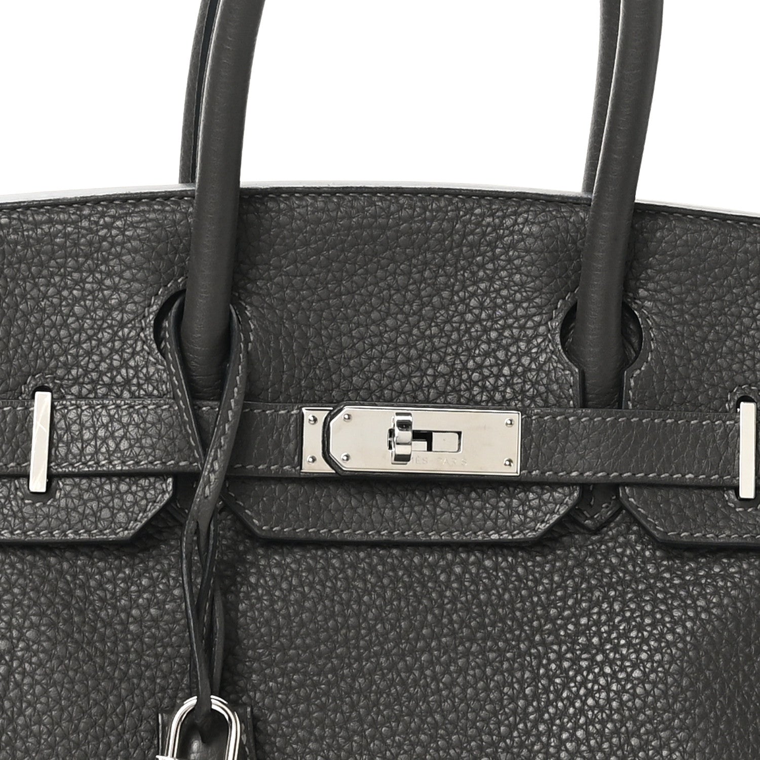 Hermes Togo Horseshoe Birkin 30 Etain Rose Mexico 8 of 10