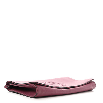 Gucci Pebbled Calfskin Medium Soho Clutch Peonia Flower 4 of 9