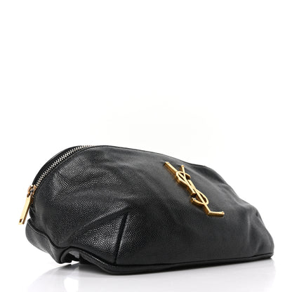 Saint Laurent Grain De Poudre Monogram Belt Bag Black 4 of 10